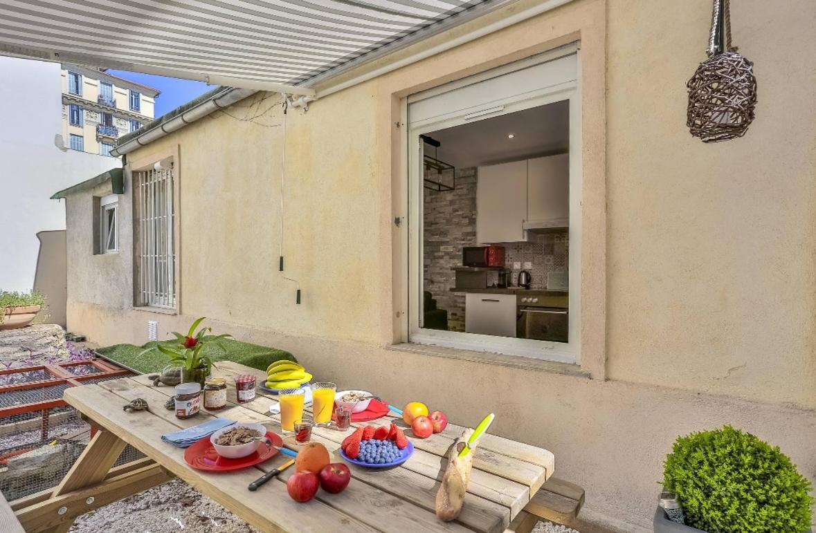 Le Refuge Avec Terrasse Et Jardin, En Plein Centre-Ville, Gare 5 Minutes A Pieds Nizza Kültér fotó